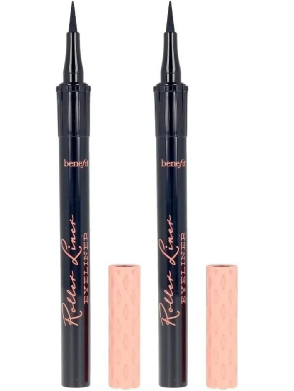 Matte Black Liquid Eyeliner Duo - Long-Lasting, Waterproof, Smudge-Proof Formula